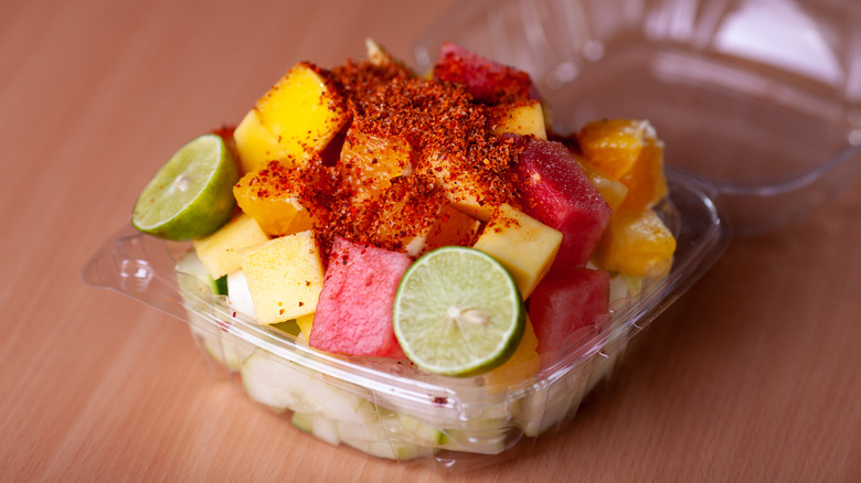 Fruit with Tajín seasoning