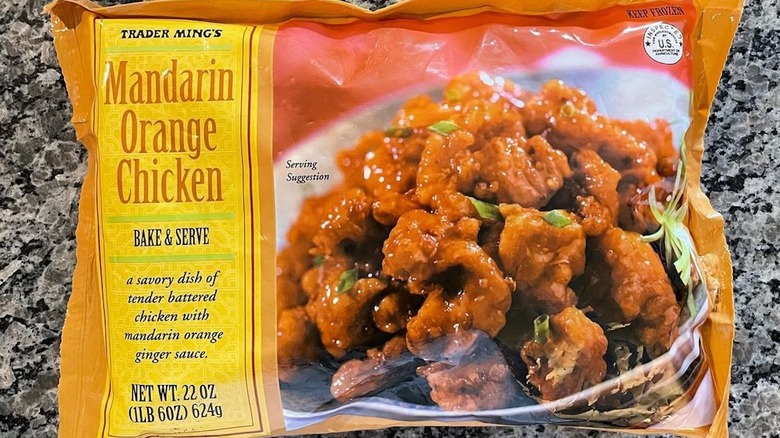 bag of Trader Ming's Mandarin Orange Chicken