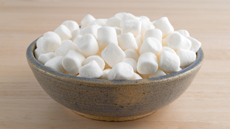 Bowl of marshmallows