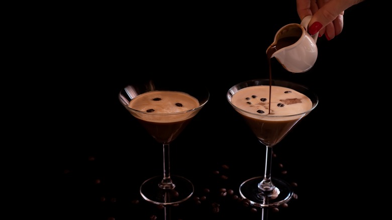 Two espresso martinis