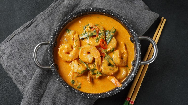 Thai curry with coconut milk