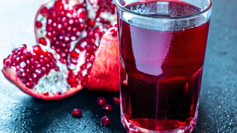 pomegranate juice and pomegranate