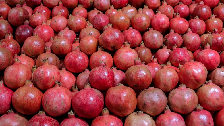 pomegranates in a pile