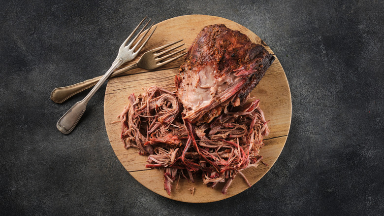 Juicy pulled pork