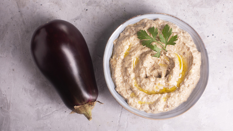 eggplant with baba ganoush