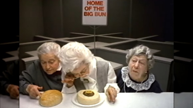 Clara Peller and company in "Where's the Beef? ad