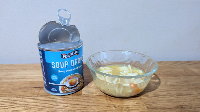 soup drops next to soup