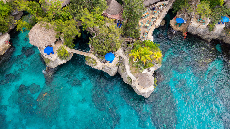 Aerial view of Negril, Jamaica