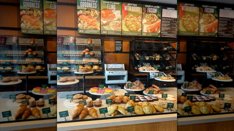 Bakery case at Panera Bread