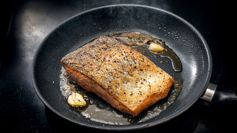 cooking salmon skin