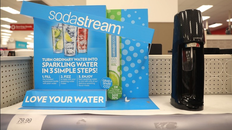 SodaStream displayed for purcahase at retailer