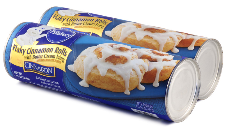 two tubes of pillsbury cinnamon rolls