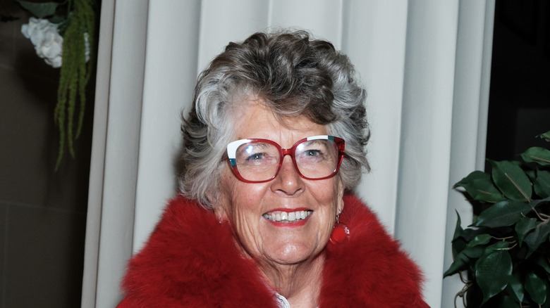 Prue Leith in coat