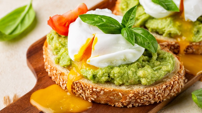 poached egg on avocado toast