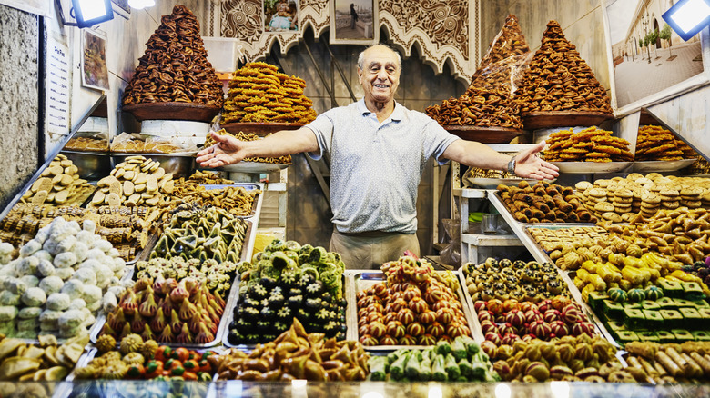 An assortment of Middle Eastern desserts