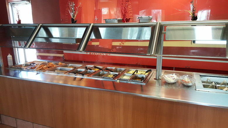 Buffet table at KFC