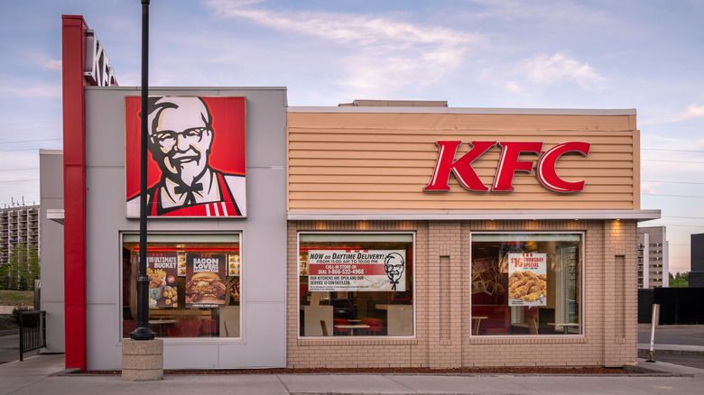 The exterior of a Kentucky Fried Chicken location in Canada