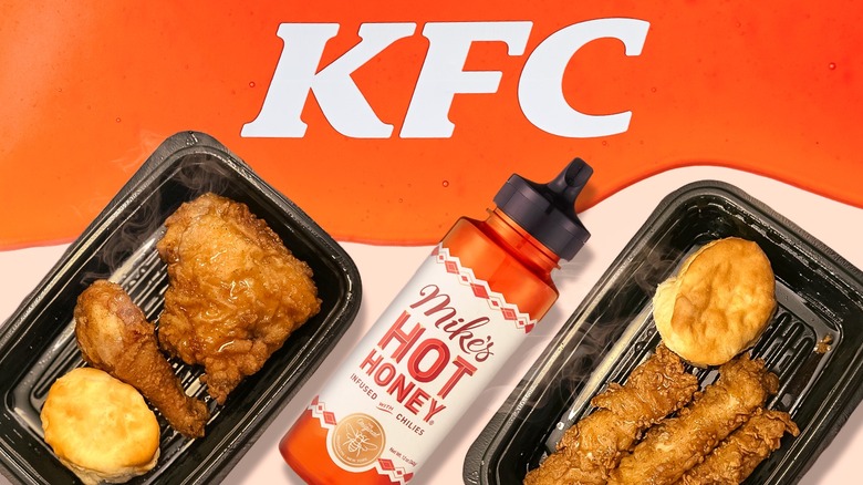 close-up of KFC x Mike's Hot Honey Chicken