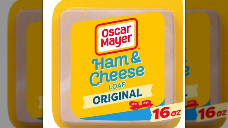 Package of Oscar Mayer ham and cheese loaf