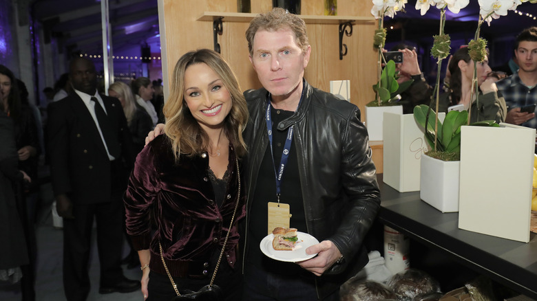 Giada De Laurentiis and Bobby Flay at an event