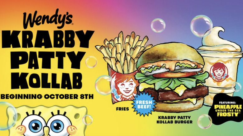 krabby patty collab advertisement