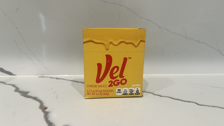 A box of Vel2Go is shown on a countertop