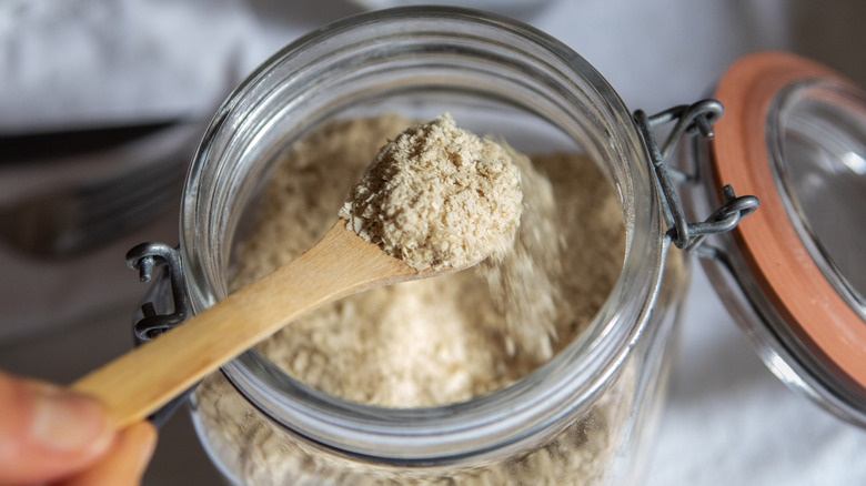 yeast in jar