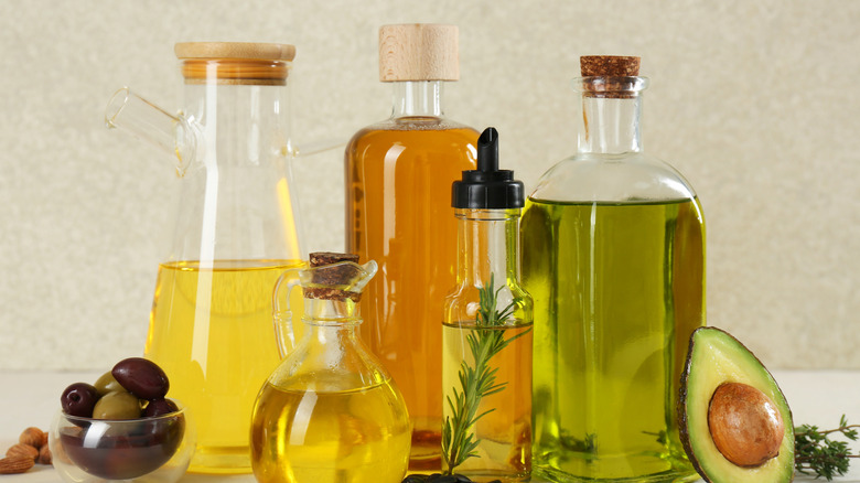 Different types of cooking oil