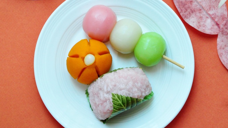 Japanese wagashi treats