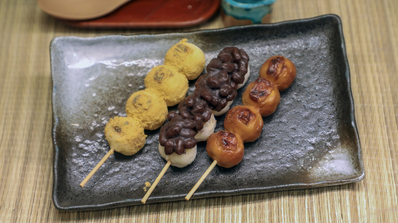 Three varieties of dango