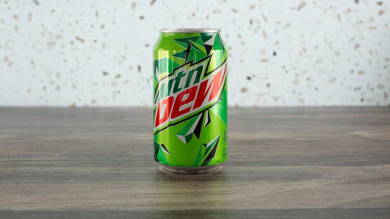 A can of Mountain Dew