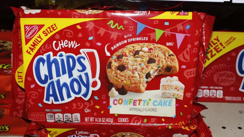 Chips Ahoy! package on store shelf