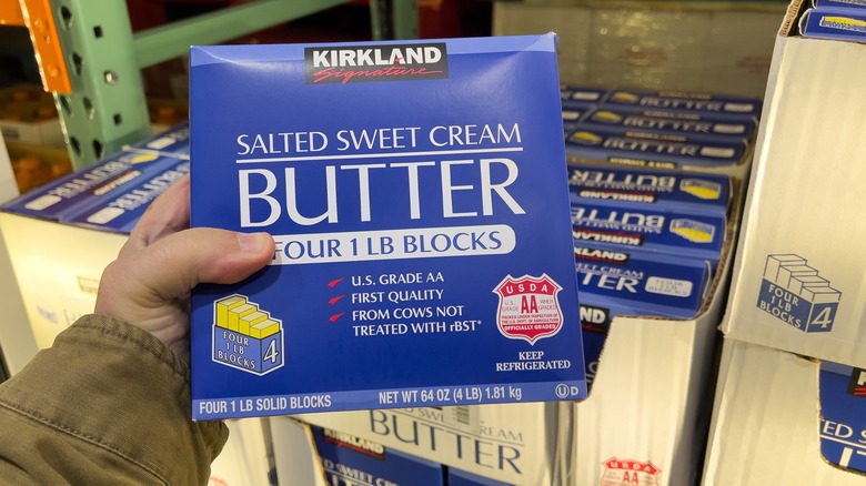 Blocks of Costco Signature Salted Sweet Cream Butter