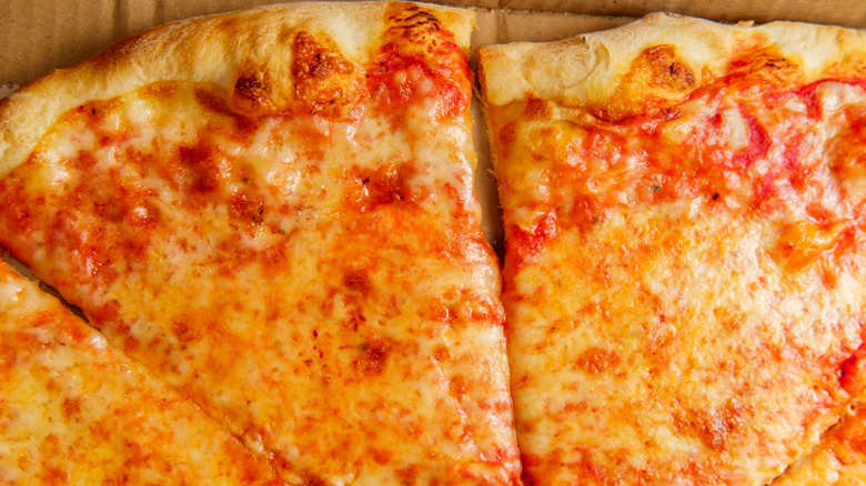 New York style cheese pizza