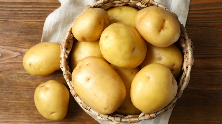 basket of potatoes