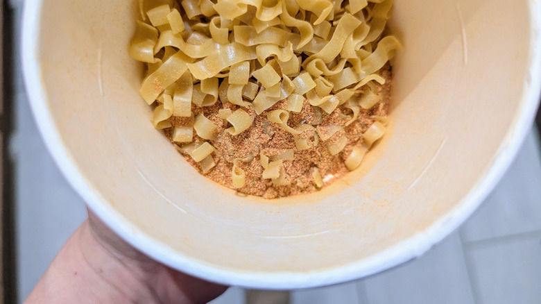 Totino's container interior