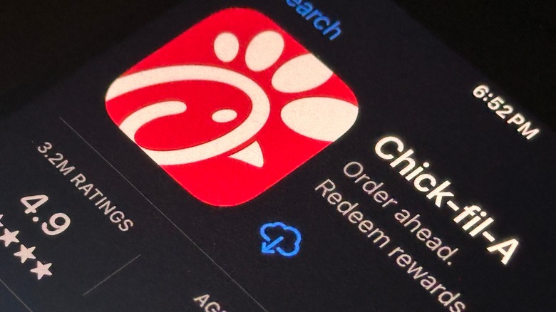 Chick-fil-A app page on the Apple App Store