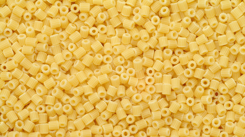 Close-up of pastina