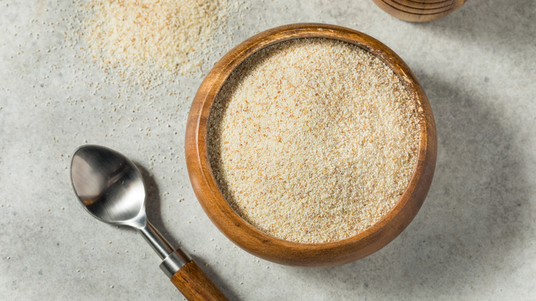 Bowl of Farina cereal with a spoon