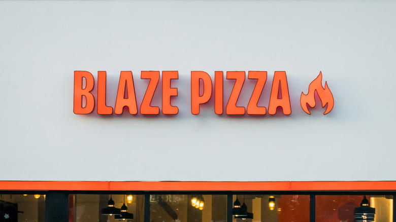 Blaze Pizza storefront and signage