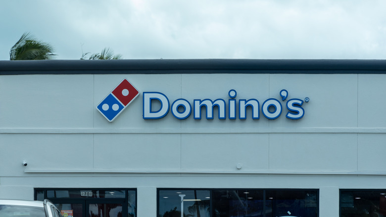 Domino's storefront with signage