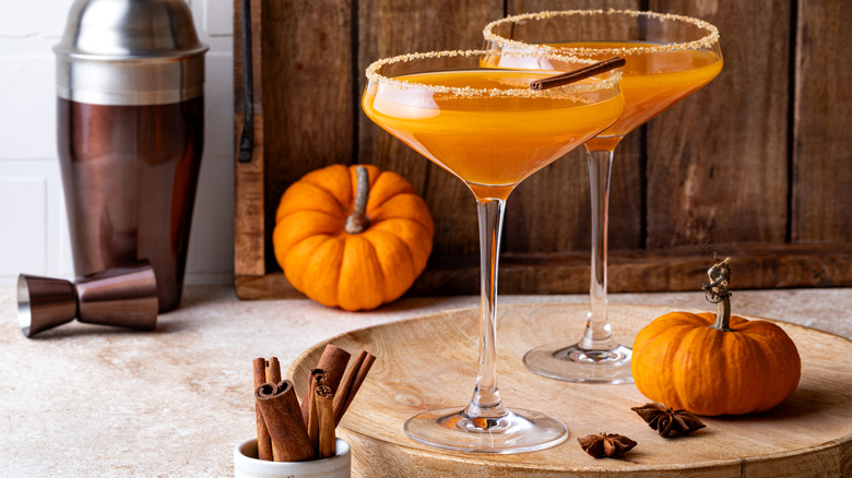 Pumpkin cocktails