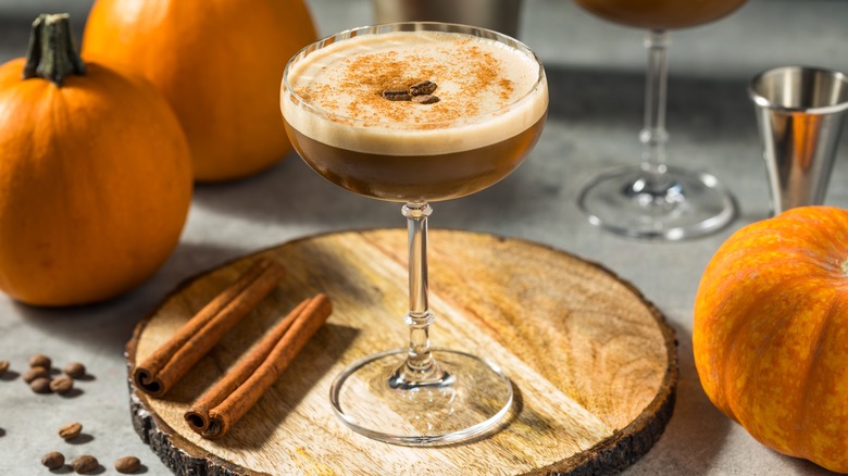 Pumpkin spice espresso martini