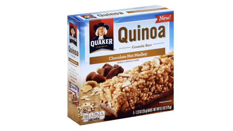 Box of Quaker quinoa granola bars