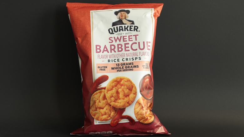 Bag of Quaker Sweet Barbecue Rice Crisps