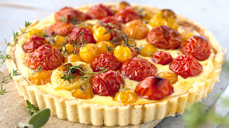 Cherry tomato tart