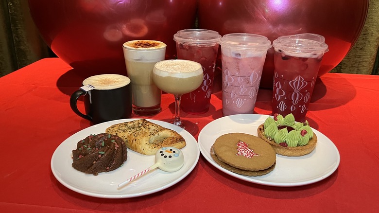 Starbucks and Starbucks Reserve new Holiday menu items on a table