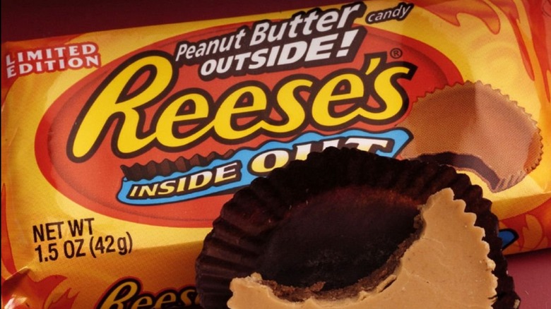 A Reese's Inside Out wrapper is shown.