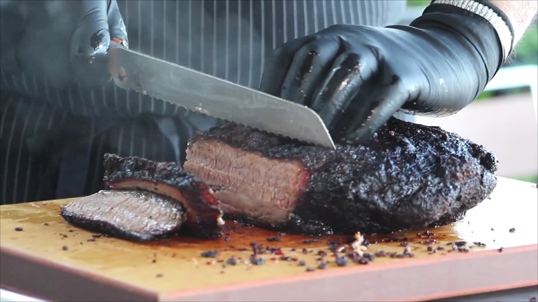 Brisket at City Barbeque