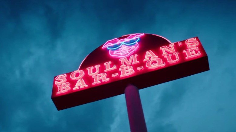 Soulman's Bar-B-Que's sign